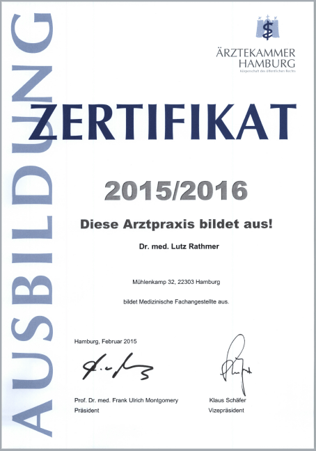 zertifikat ausbildung 2015